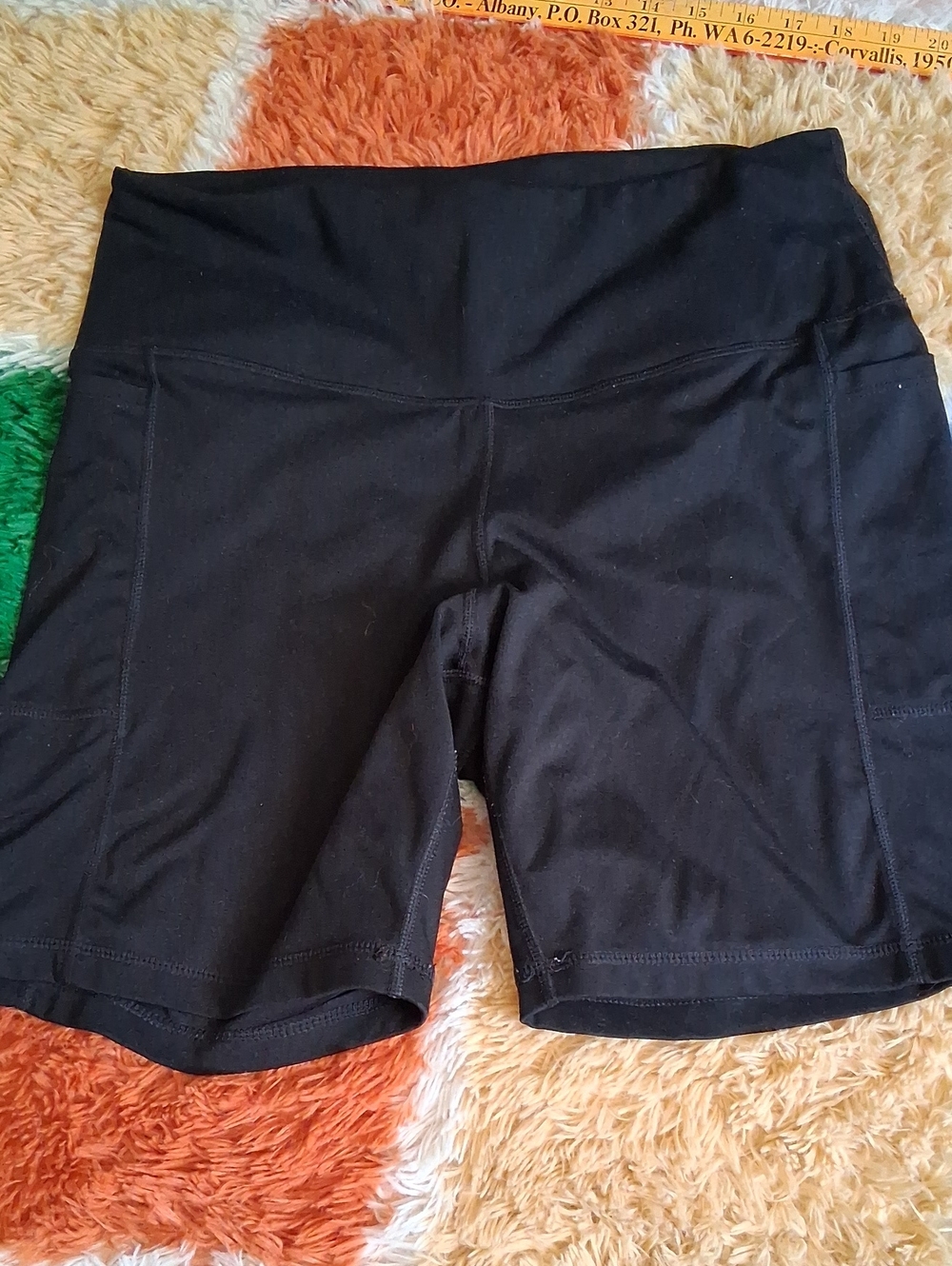 Danskin Black High-Rise Bike Shorts